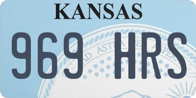 KS license plate 969HRS