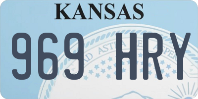 KS license plate 969HRY