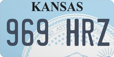 KS license plate 969HRZ