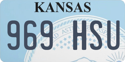 KS license plate 969HSU