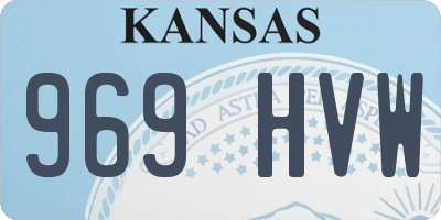 KS license plate 969HVW