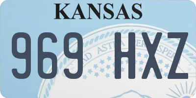 KS license plate 969HXZ
