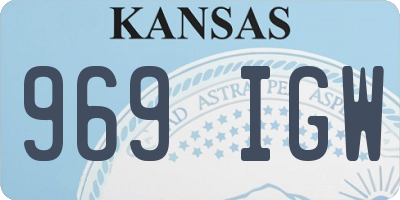KS license plate 969IGW