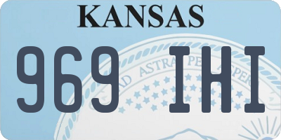 KS license plate 969IHI