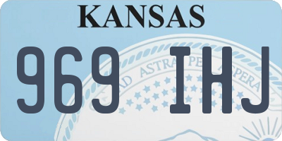 KS license plate 969IHJ