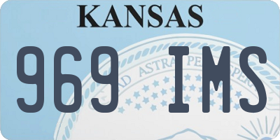 KS license plate 969IMS