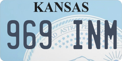 KS license plate 969INM