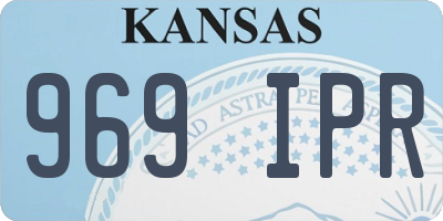 KS license plate 969IPR