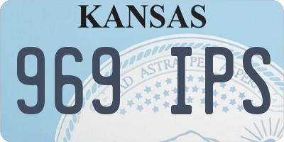 KS license plate 969IPS