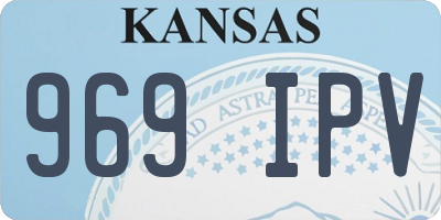KS license plate 969IPV