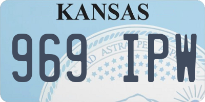KS license plate 969IPW