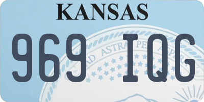 KS license plate 969IQG