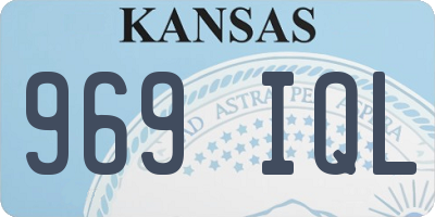 KS license plate 969IQL