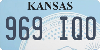 KS license plate 969IQO