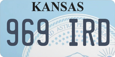 KS license plate 969IRD