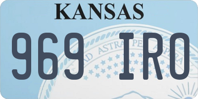 KS license plate 969IRO