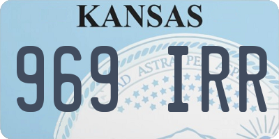 KS license plate 969IRR