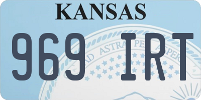 KS license plate 969IRT