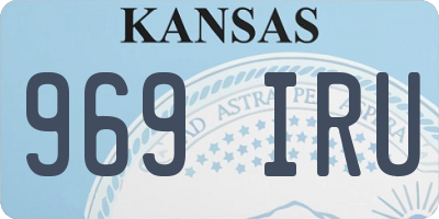 KS license plate 969IRU