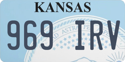 KS license plate 969IRV