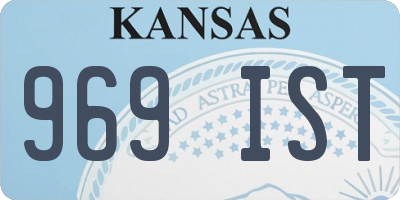 KS license plate 969IST