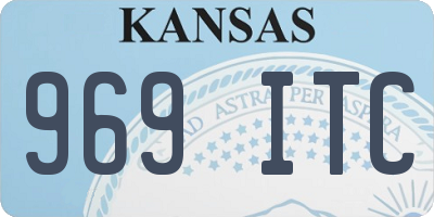 KS license plate 969ITC