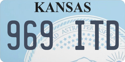 KS license plate 969ITD