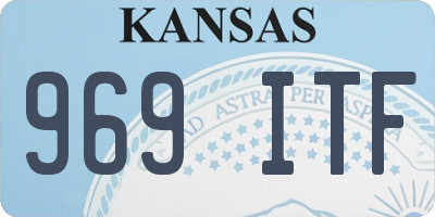 KS license plate 969ITF