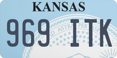 KS license plate 969ITK