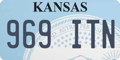 KS license plate 969ITN