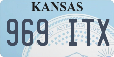 KS license plate 969ITX