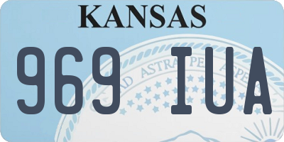 KS license plate 969IUA