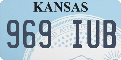 KS license plate 969IUB