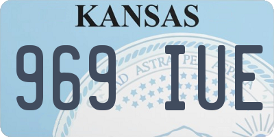KS license plate 969IUE