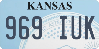 KS license plate 969IUK