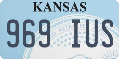 KS license plate 969IUS