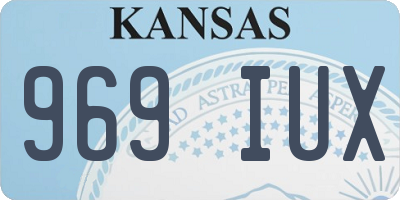 KS license plate 969IUX