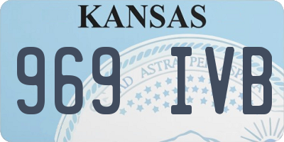 KS license plate 969IVB
