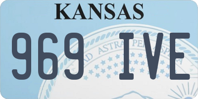 KS license plate 969IVE