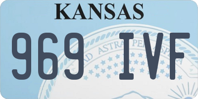 KS license plate 969IVF