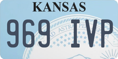 KS license plate 969IVP