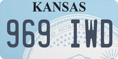 KS license plate 969IWD