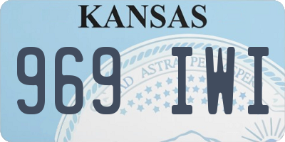 KS license plate 969IWI
