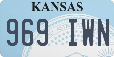 KS license plate 969IWN