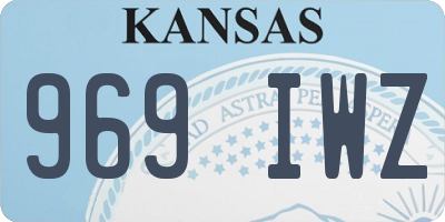 KS license plate 969IWZ
