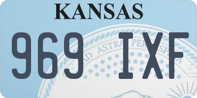 KS license plate 969IXF