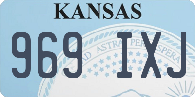KS license plate 969IXJ