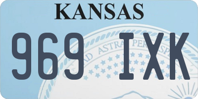 KS license plate 969IXK