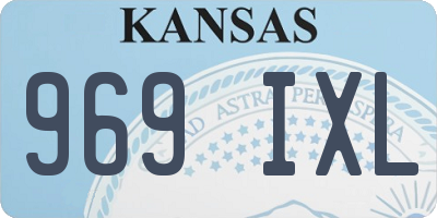 KS license plate 969IXL