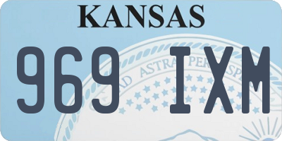 KS license plate 969IXM